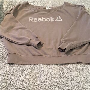 NWOT Women’s oversized scoop neck XXL Reebok Tan sweatshirt